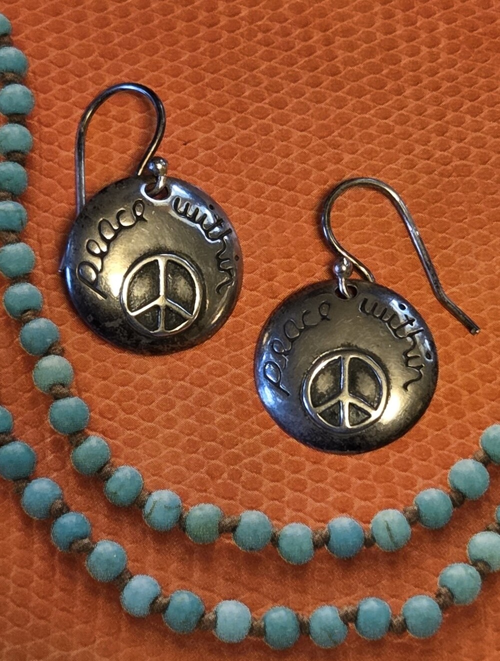 Silpada Sterling Silver Peace Earrings